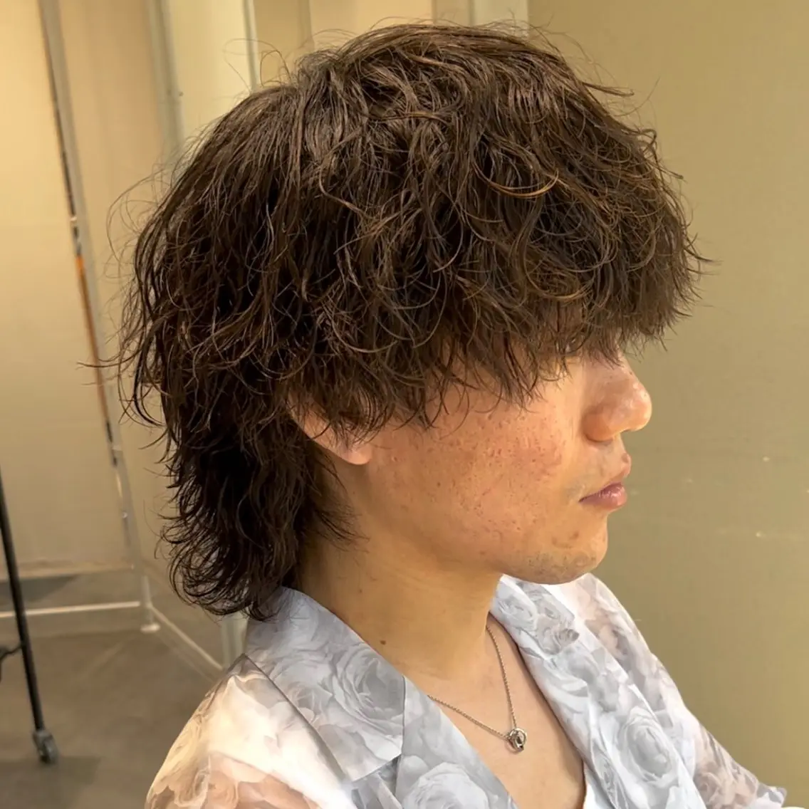 メンズ メンズパーマ 波巻きパーマ 石山 洸平のヘアスタイル
