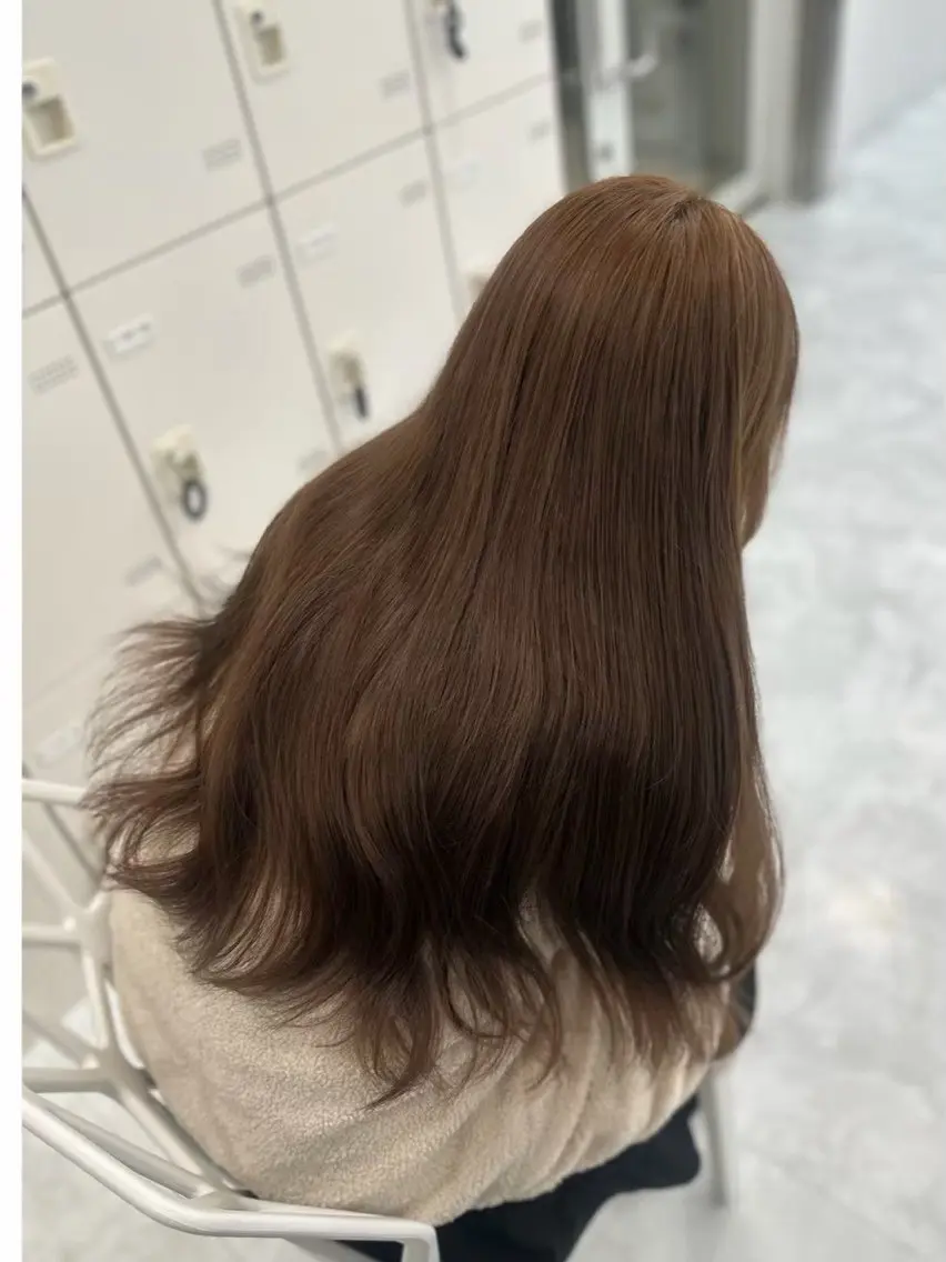 ロング カラー ヘアカラー 透明感カラー🫖🍑 /ririkaのヘアスタイル