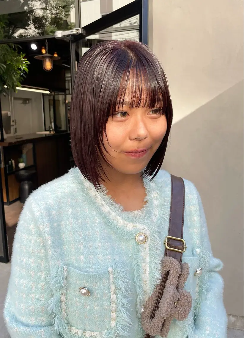 ショート すみとも るなのヘアスタイル