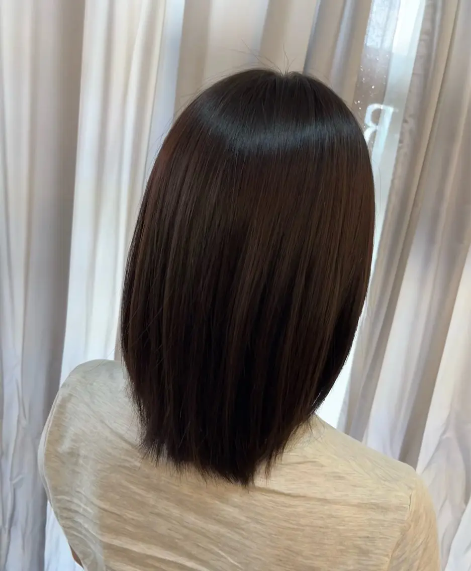 カラー ブラウンカラー ラベンダーカラー 金城 麗華のヘアスタイル