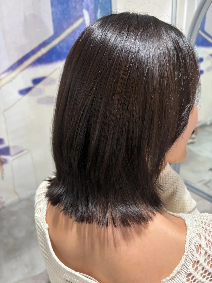ミディアム カット 【日韓風、レイヤー】 🤍ひらい なつきのヘアスタイル