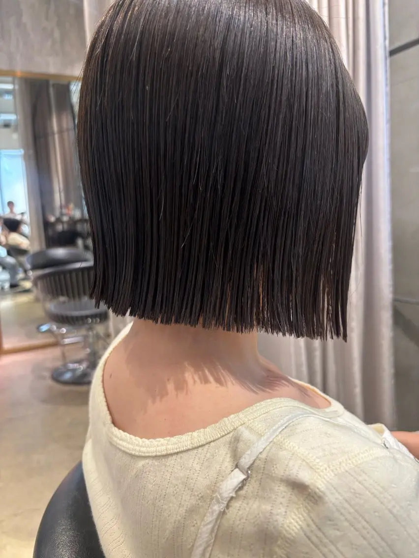 ショート カット 縮毛矯正 西田  美侑/ 前髪・顔周りカットのヘアスタイル