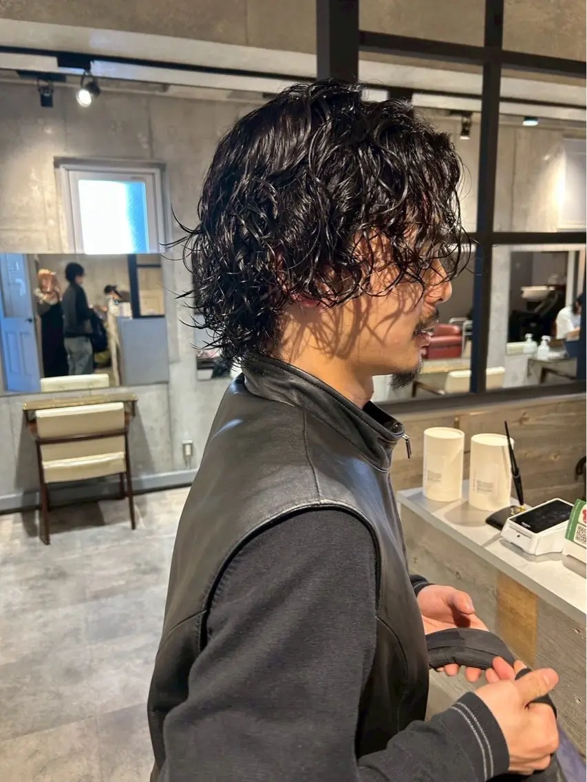 パーマ メンズ カット パーマ shinta スパイキー/パーマのヘアスタイル