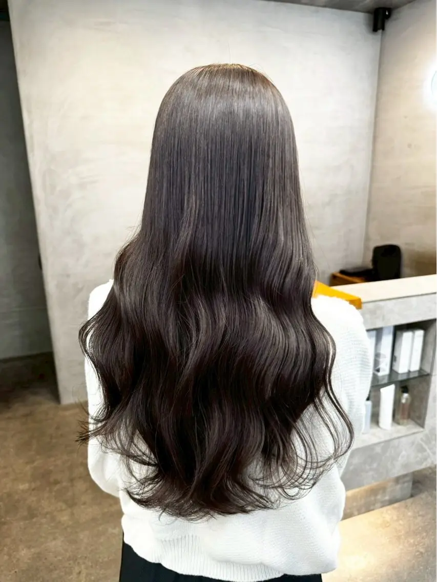 ロング カラー 透明感カラー カット ヘアカラー トリートメント ベテラン美容師が対応 /髪質改善/縮毛矯正のヘアスタイル