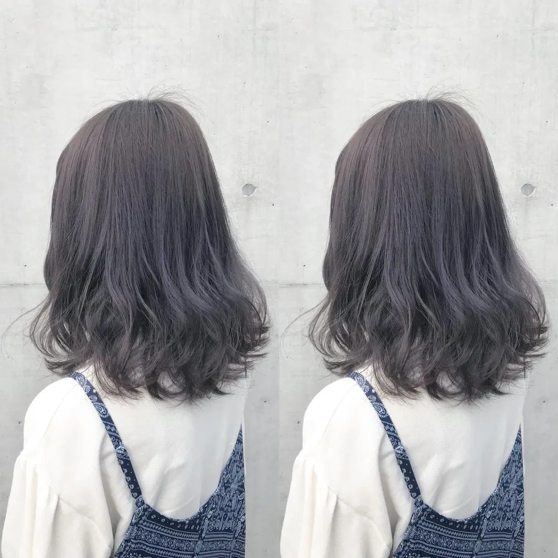 セミロング カラー ヘアアレンジ ヘアカラー トリートメント ヘアセット 🫧柔色/トレンド カラー/川辺晴加のヘアスタイル