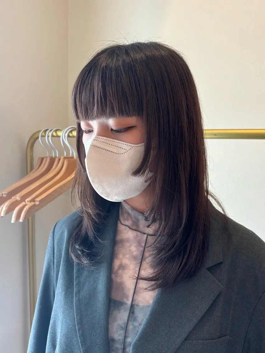 ミディアム ミディアムレイヤー レイヤーカット カット シンバ ヒナノ/髪質 改善/レイヤーカットのヘアスタイル
