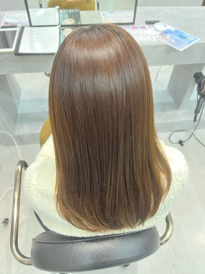 ロング 縮毛矯正 ɪɴɪᴛʏ💚 ᴍɪᴡᴀのヘアスタイル