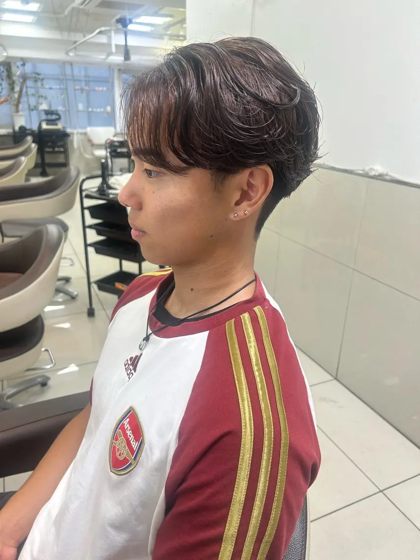 ショート メンズ センターパート マッシュ 刈り上げ 【メンズ大得意🔥】 ＭＡＳＡＫＩのヘアスタイル