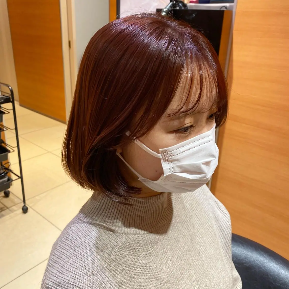 ミディアム ボブ 韓国風ヘア 韓国ヘア🕊村上 ののこ🕊のヘアスタイル