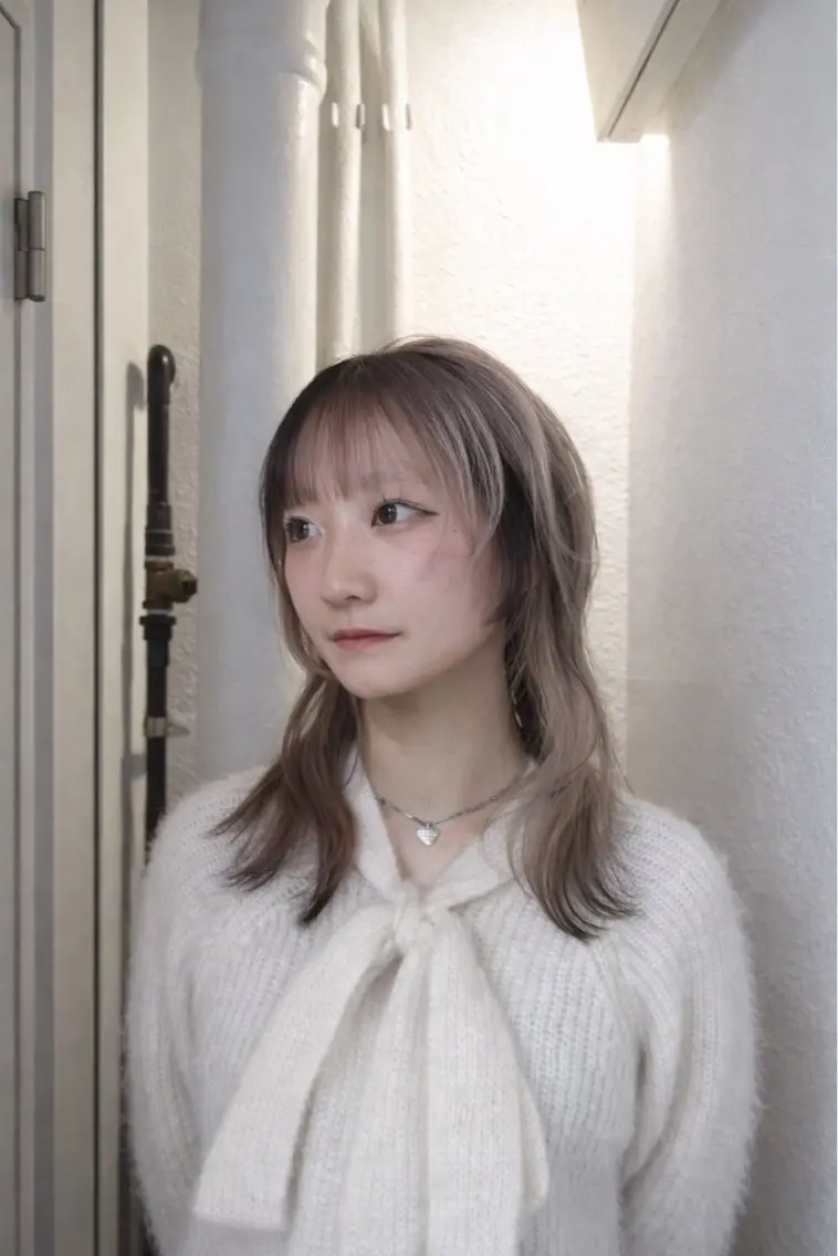カラー ブリーチ ピンクカラー ヘアカラー Shiho .one colorのヘアスタイル