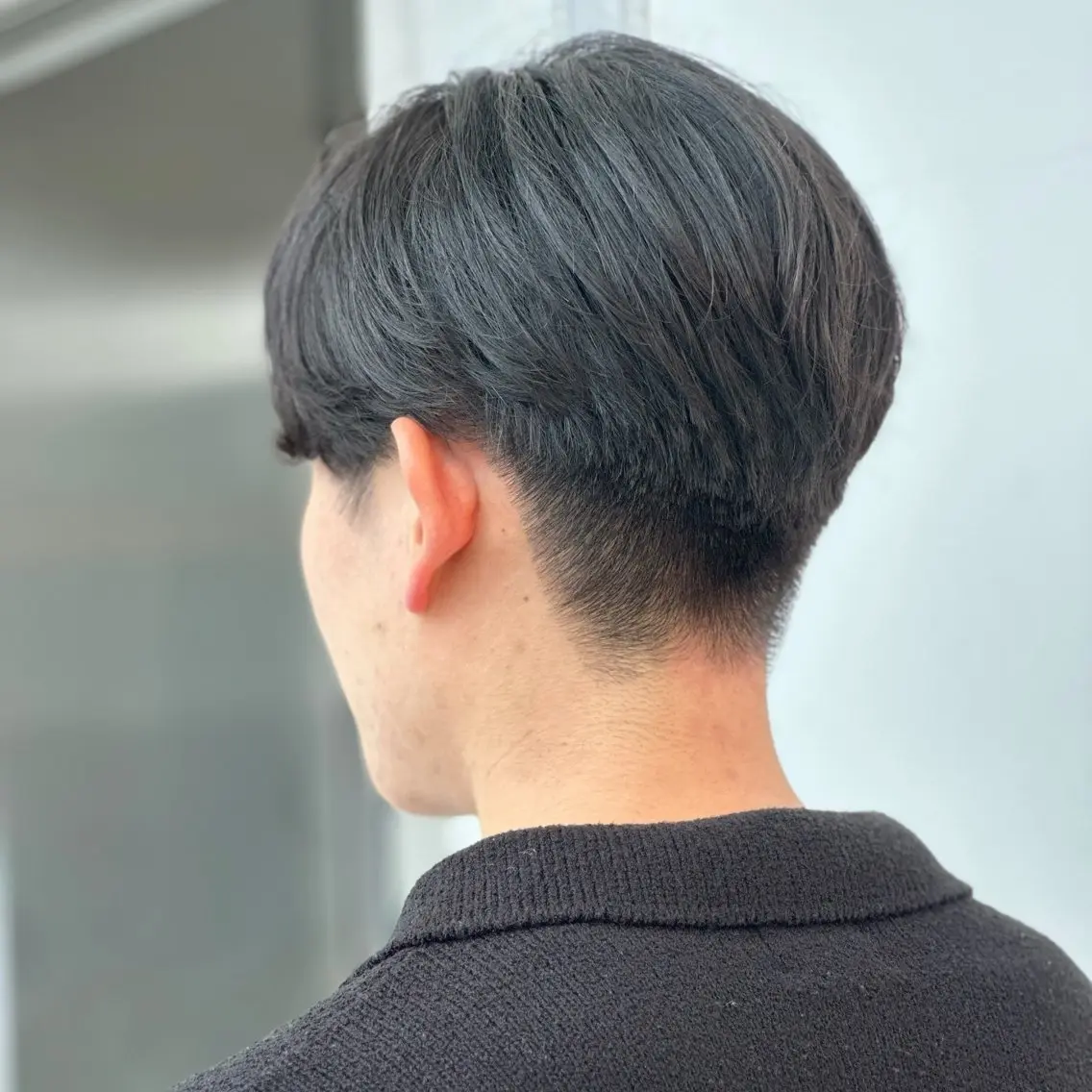 ショート カラー パーマ メンズ アップバング ダウンパーマ メンズパーマ メンズツイストパーマ 刈り上げ 朝楽メンズパーマ 🥇メンズカット吉田のヘアスタイル