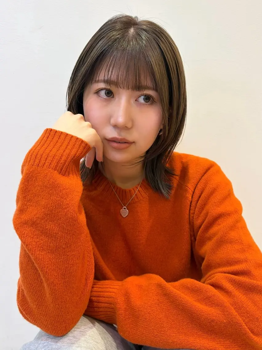 ミディアム カラー カット ヘアカラー トリートメント asuka‪‪‎🤍 Lita 4Fのヘアスタイル