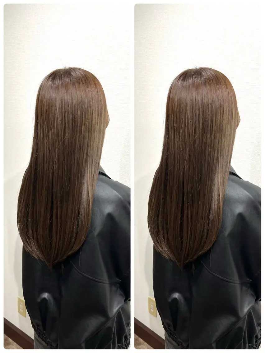 セミロング カラー ベージュカラー ブラウンカラー レイヤー/ボブ 特化✂️福岡のヘアスタイル