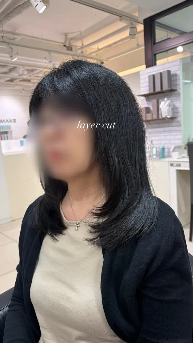 ミディアム カット 【艶髪特化】 🌟yumano🌟のヘアスタイル