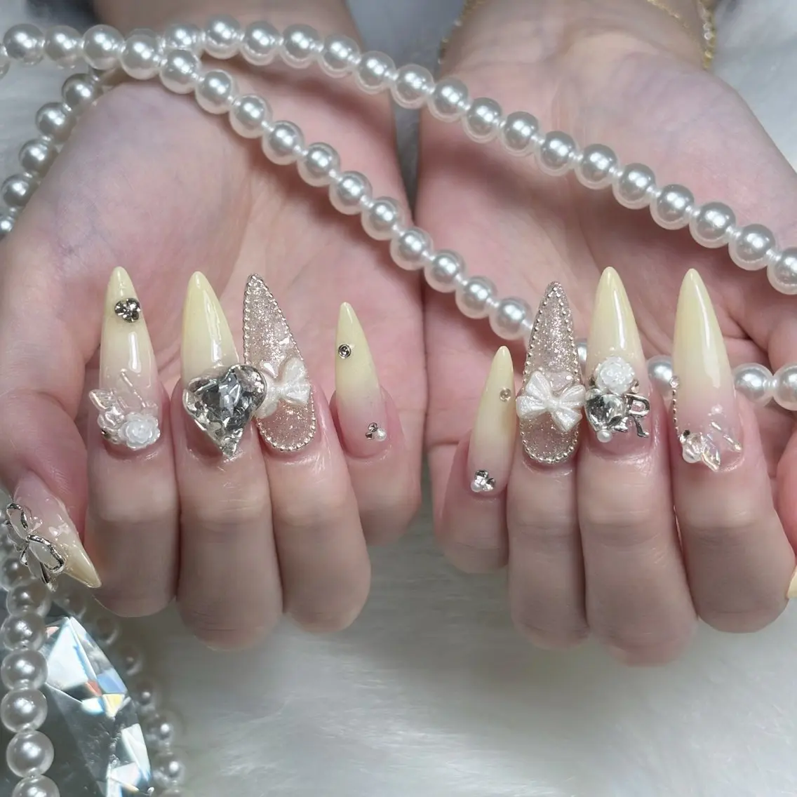 ネイル キラキラネイル 韓国ネイル マグネットネイル 夏ネイル ワンホンネイル ハンドネイル Sully Nail Labのネイルデザイン