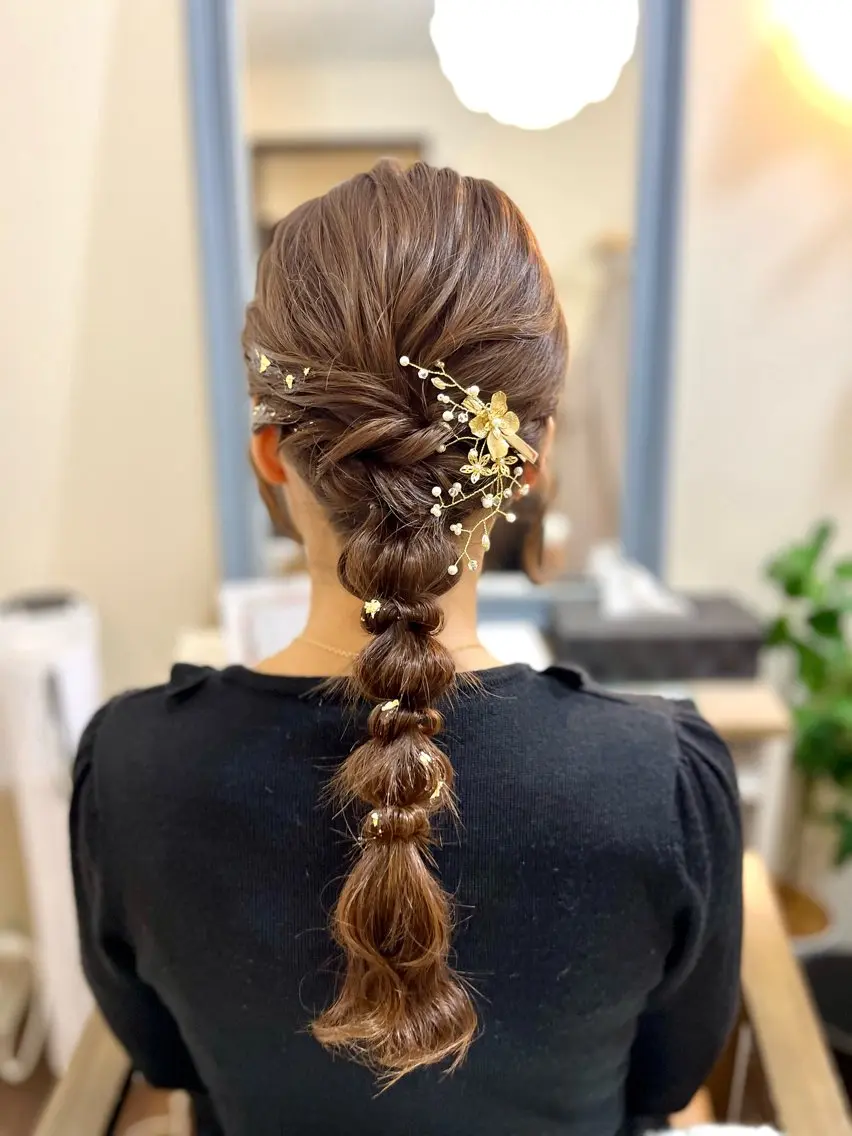 ヘアアレンジ 玉ねぎヘアー 似合わせヘアメイク 💐オダギリチアキのヘアスタイル