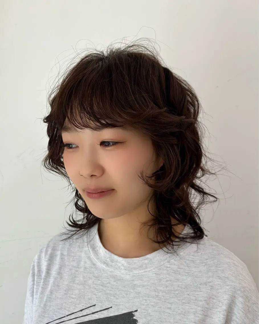パーマ カット パーマ ウルフカット/パーマ Mayo🌛🌀のヘアスタイル