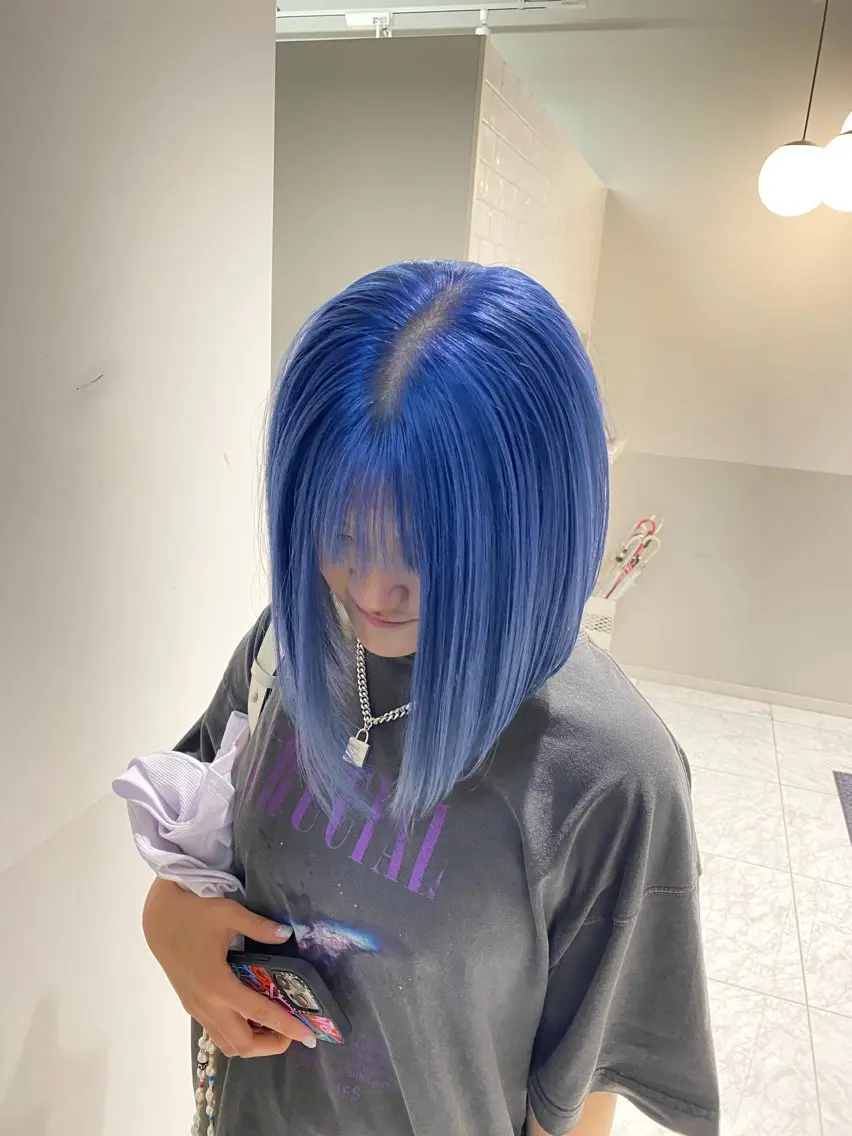ミディアム カラー ヘアアレンジ メンズ ブリーチの髪様 MASATOのヘアスタイル