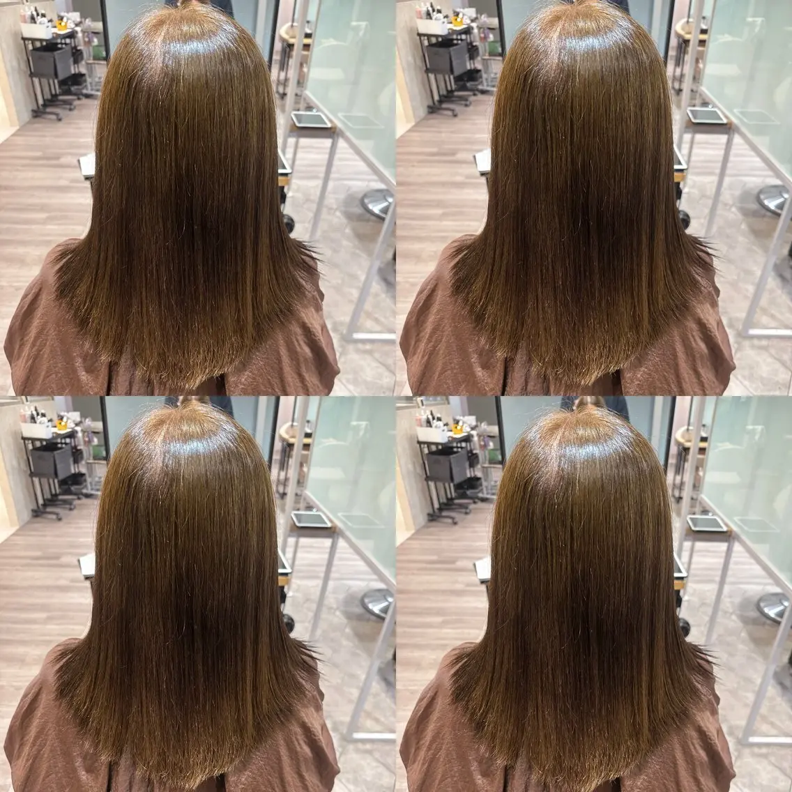 ロング 縮毛矯正 酸性ストレート センター南 髪質改善 大引 優のヘアスタイル