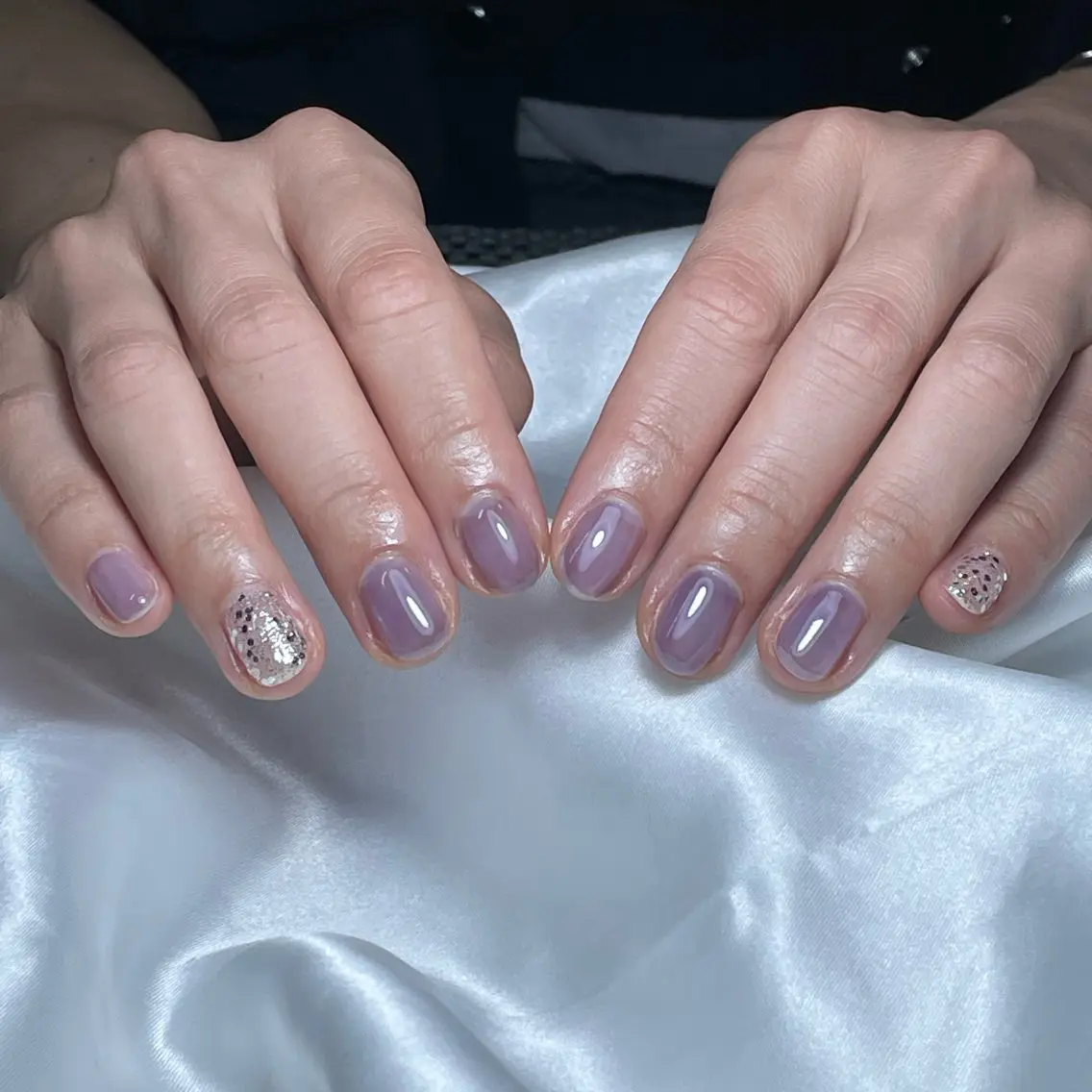 ネイル ラメ(グリッター) ワンカラーネイル WATANABE MAYUMIのネイルデザイン