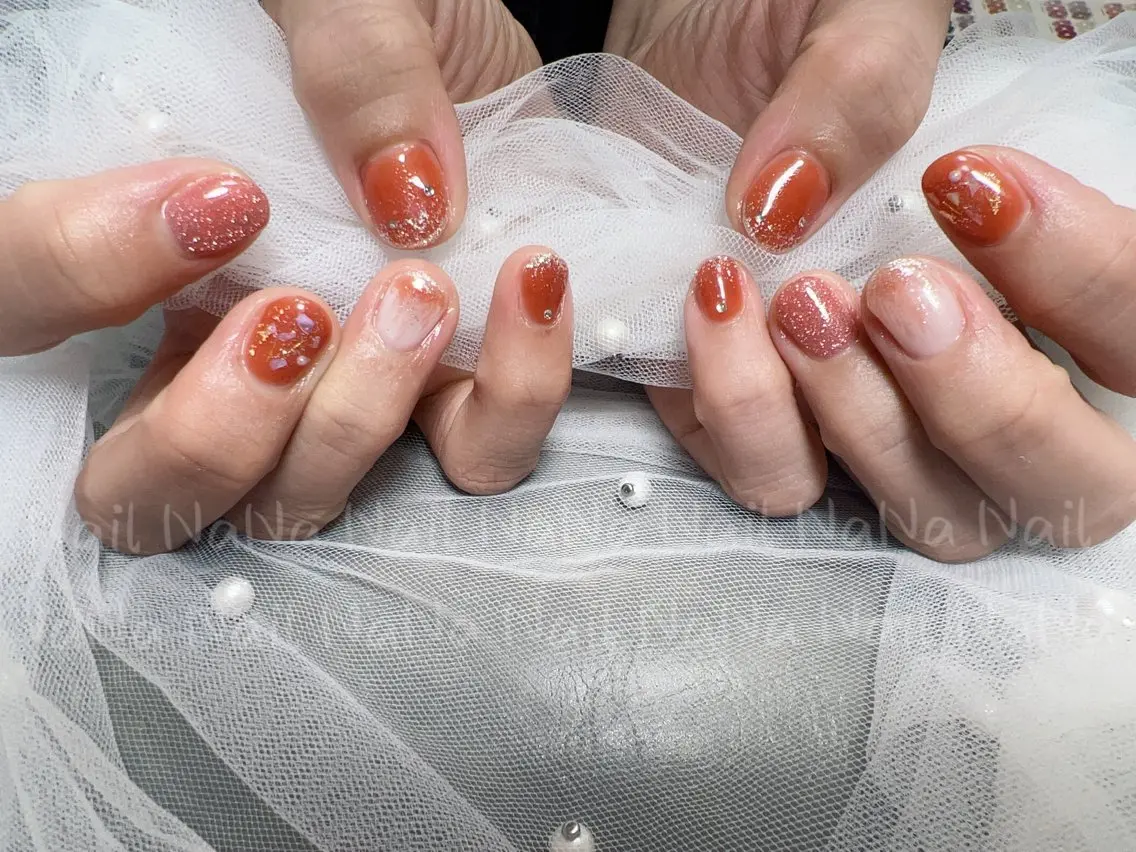 ショート カラー ネイル ハンドネイル Nail NaNaのネイルデザイン
