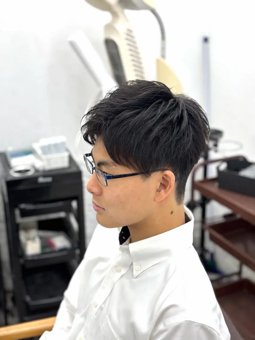メンズ 🖤メンズアップ バング特化西郷🖤のヘアスタイル