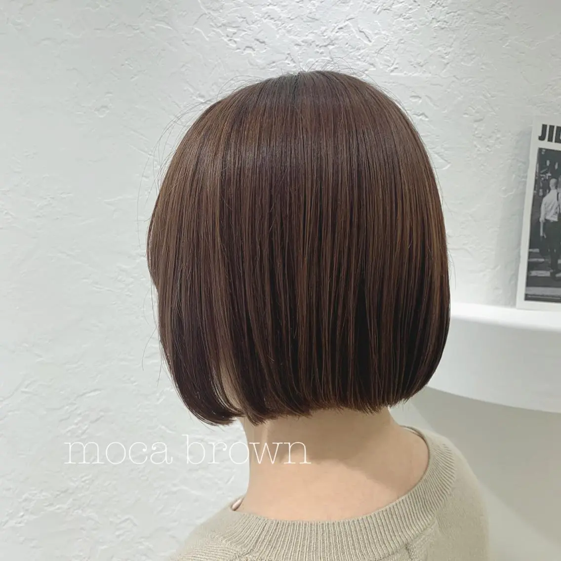 ショート カラー カット ヘアカラー トリートメント ぱつっとボブ/ 小野あかねのヘアスタイル
