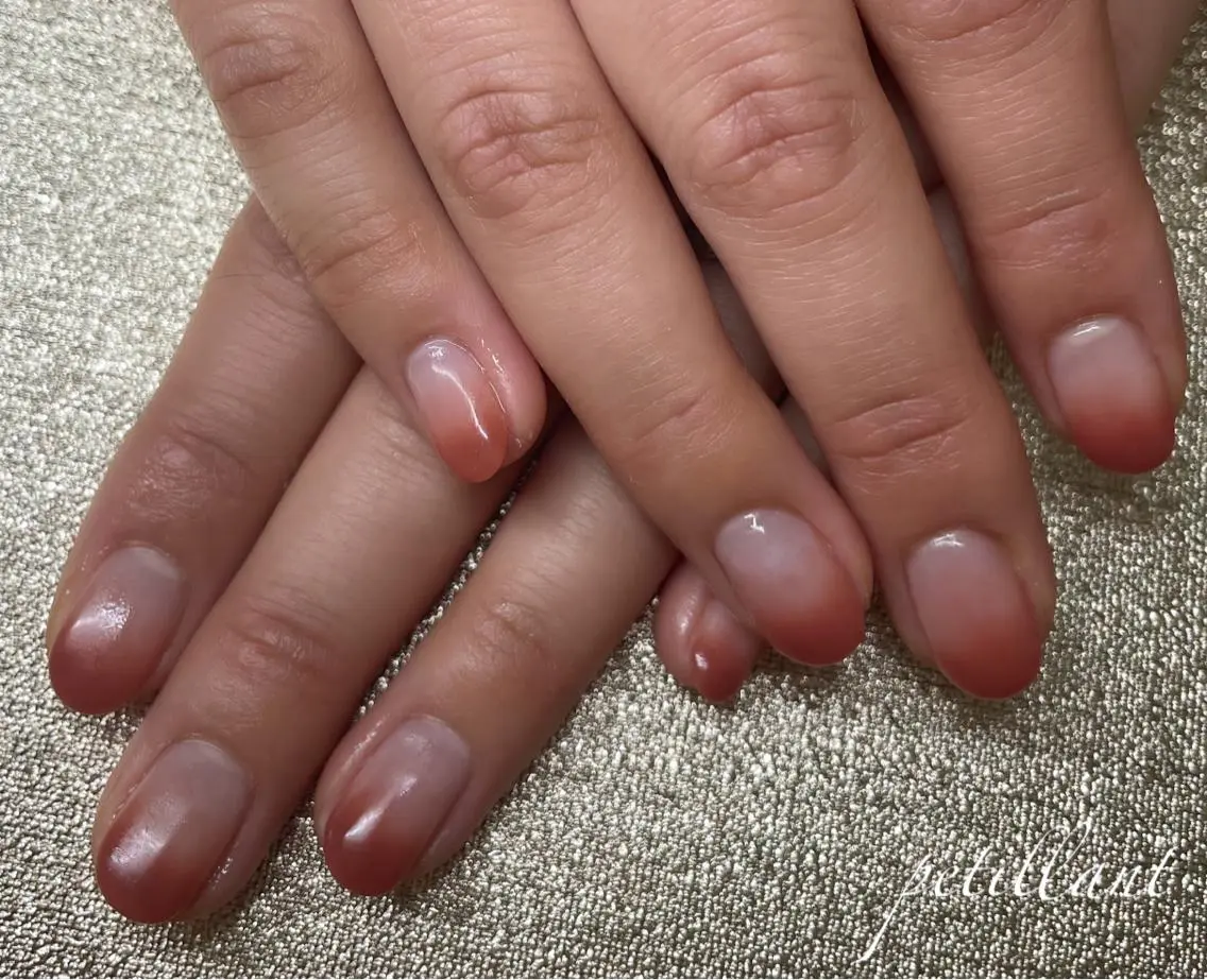 ネイル グラデーション nail salon petillantのネイルデザイン