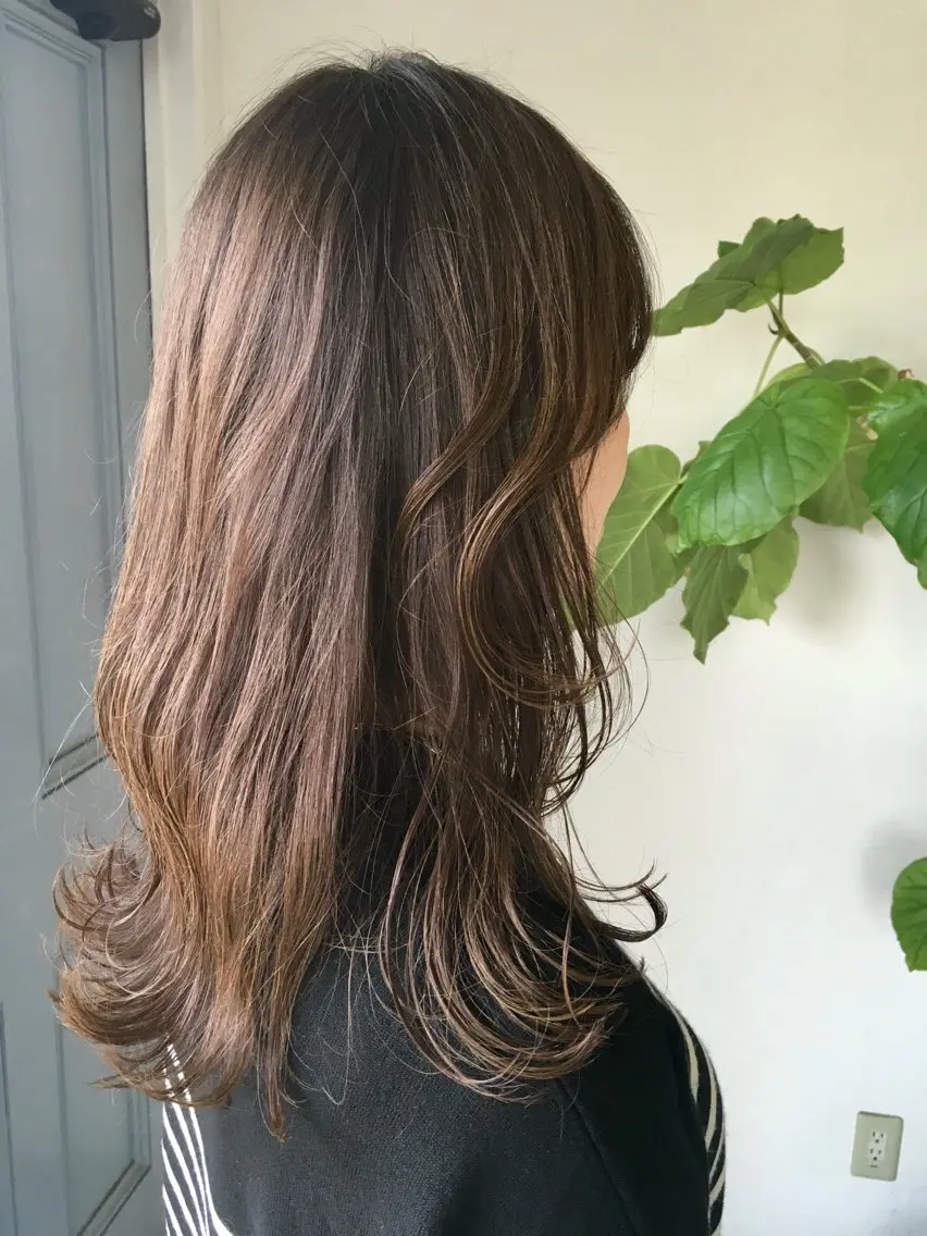 セミロング カラー ヘアカラー トリートメント 晃 .のヘアスタイル