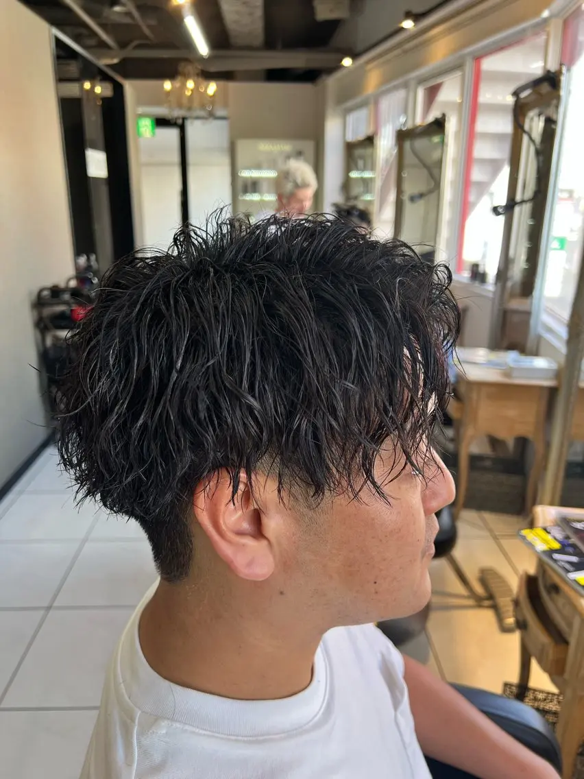 パーマ メンズ カット パーマ パーマ特化美容師 茂木広幸のヘアスタイル
