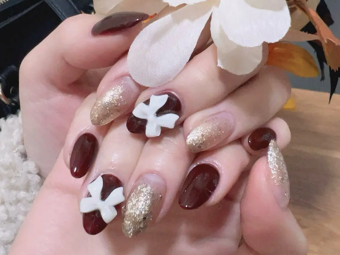💗チップ長さだし持ちデザイン(アート4本)¥8980(オフなし方)の写真