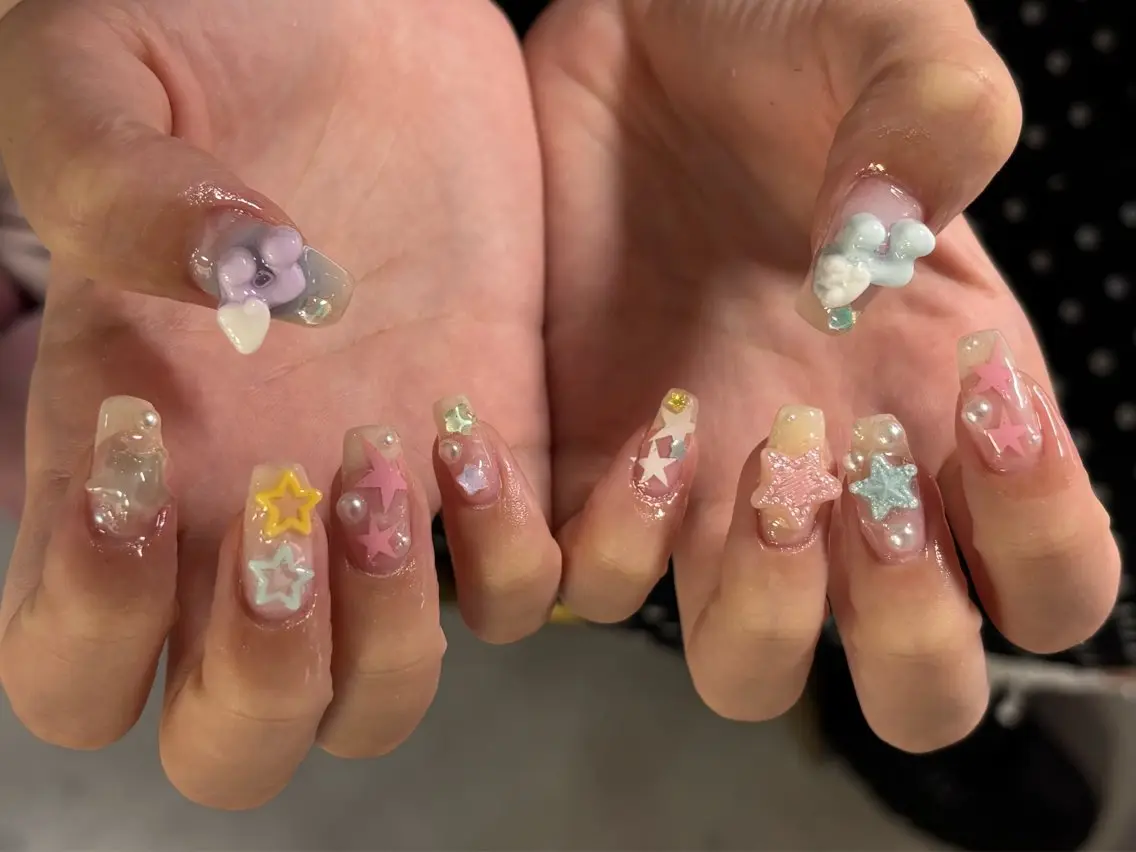 ネイル 渋谷T&B ロング ネイル/ユキ🤎のネイルデザイン