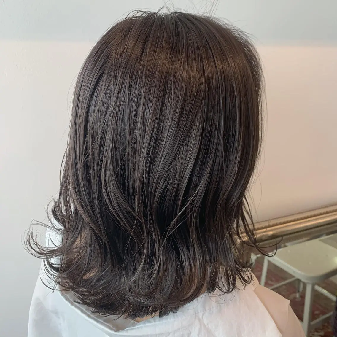 ミディアム カラー ヘアアレンジ グレージュ カット ヘアカラー トリートメント 山崎 澪 レイヤーカット/大宮のヘアスタイル