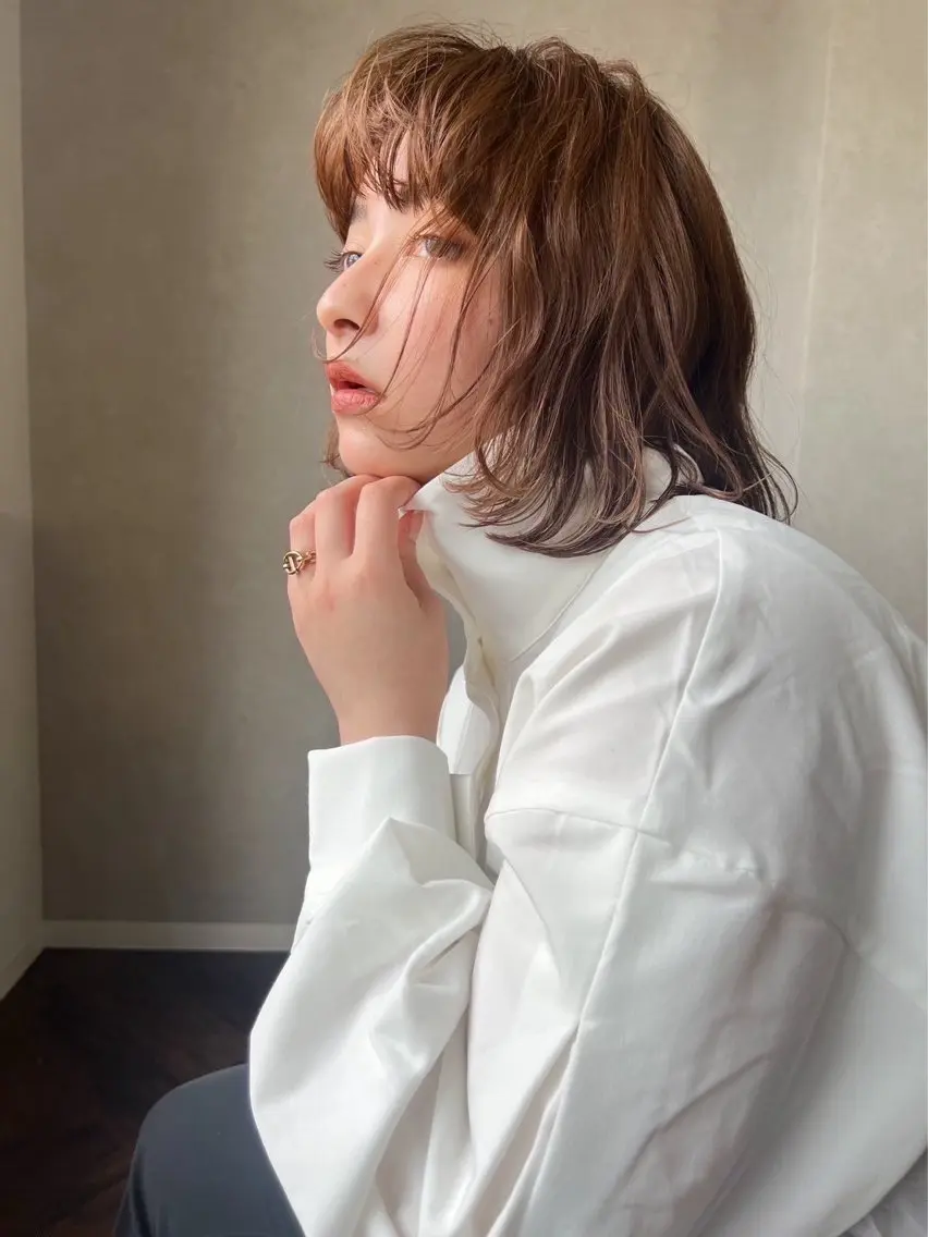 【口コミ高評価✨】カット+透明感カラー+ホームケア付きの写真