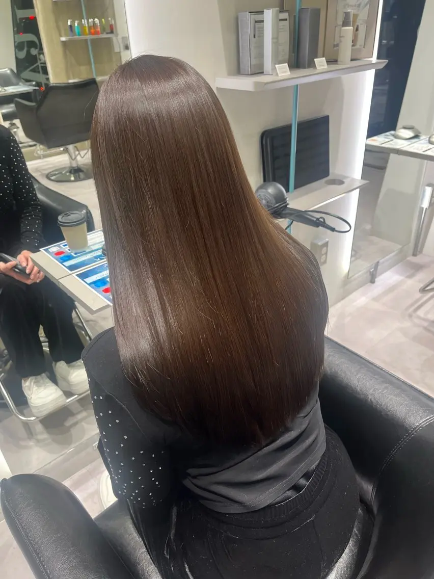 ロング 中村 佳菜のヘアスタイル