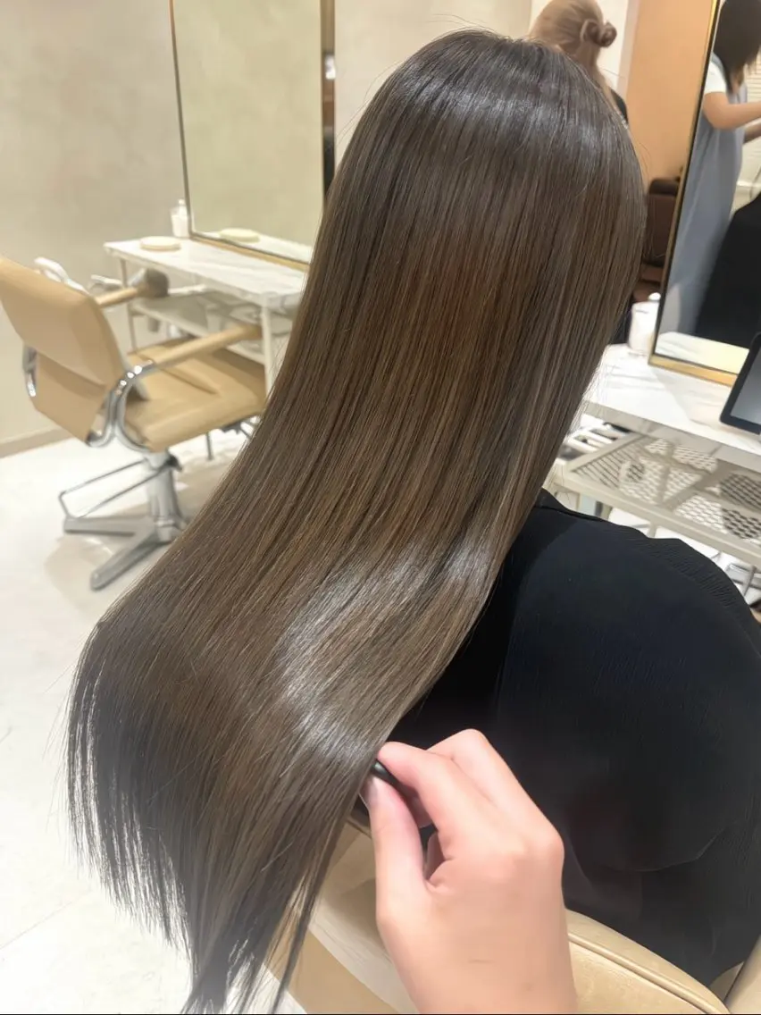 ロング カラー 髪質改善 カット ヘアカラー トリートメント 縮毛矯正・髪質改善 支持率No1🫧北島のヘアスタイル
