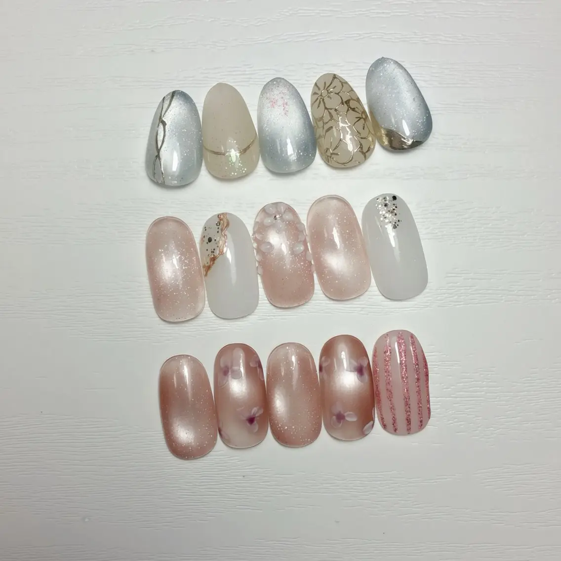 ネイル フットネイル 氷ネイル・うるうるネイル マグネットネイル ニュアンスネイル シンプルネイル ハンドネイル nail salon anoneのネイルデザイン