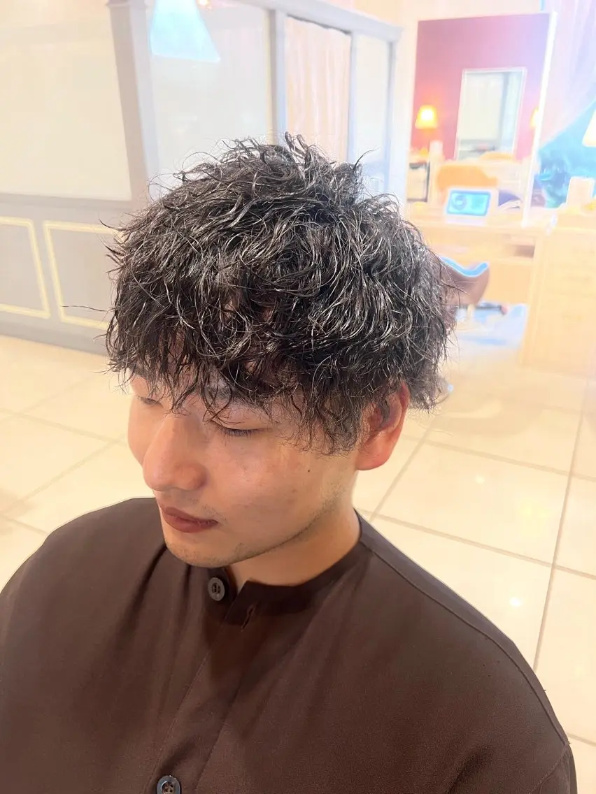ショート パーマ カット パーマ トリートメント 豊田 恭平のヘアスタイル