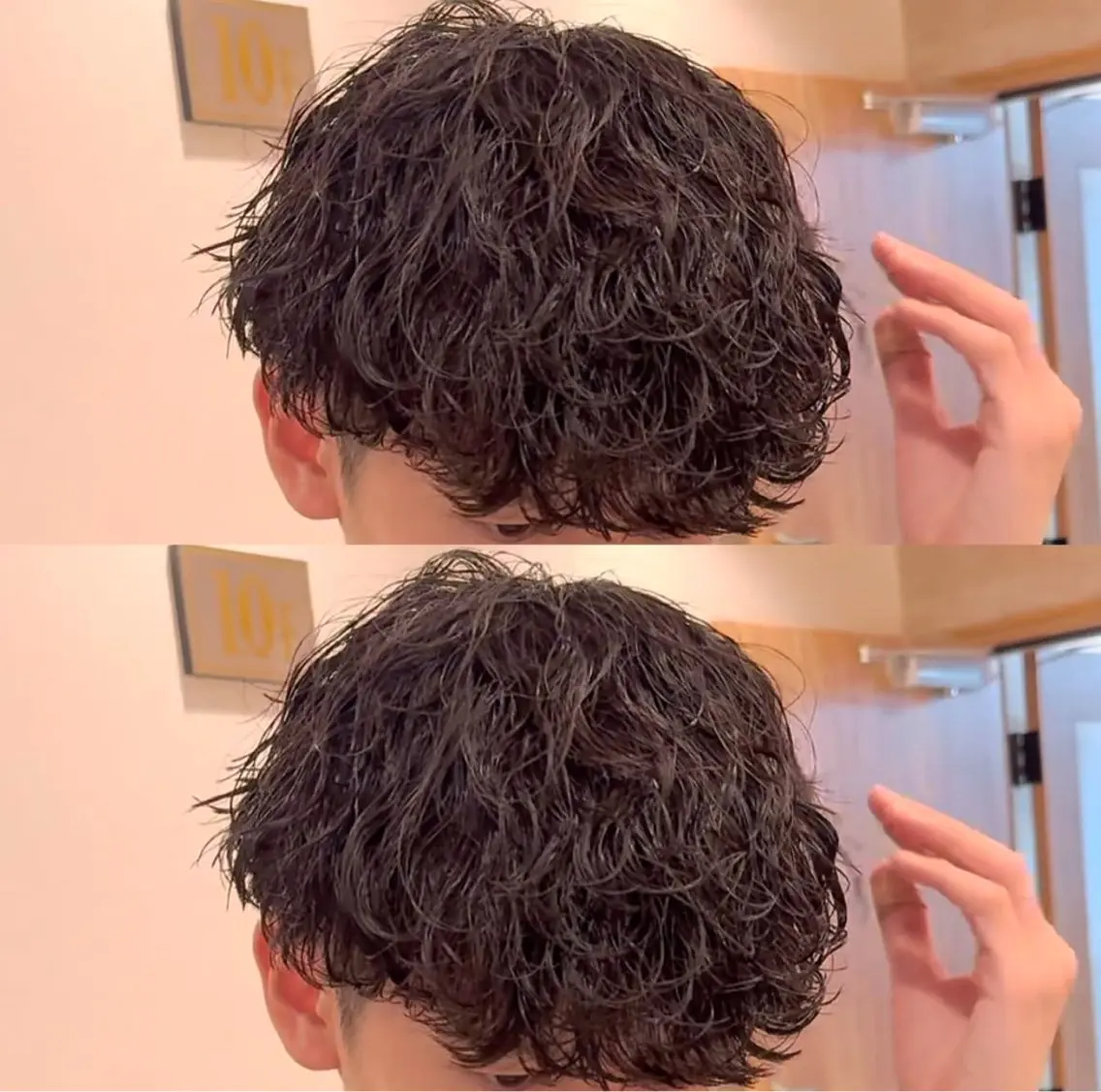 メンズ タマシロカリン 艶カラー/レイヤーのヘアスタイル