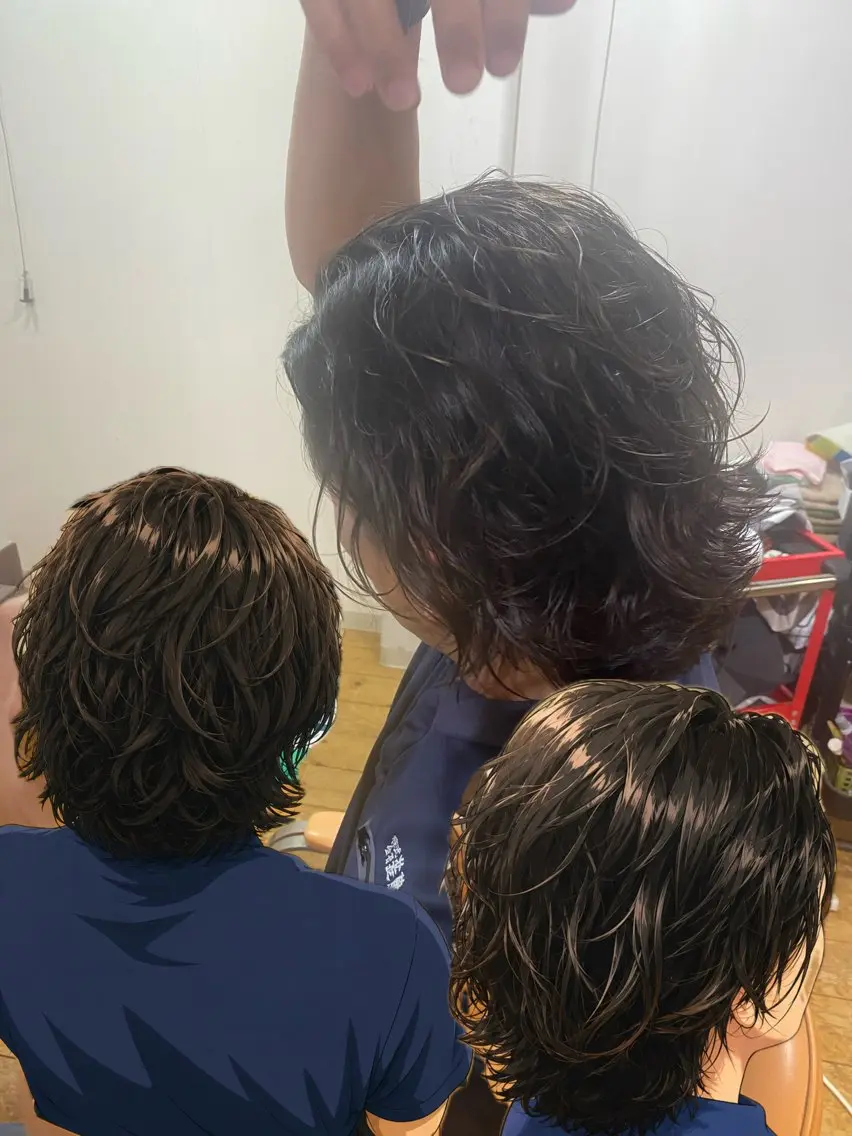 メンズ カット パーマ タカハシ ユウヤのヘアスタイル