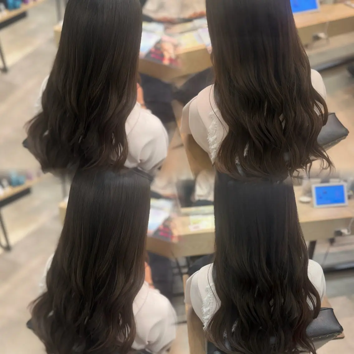ロング ヘアセット 暖色カラー/ベージュ ヘアアレンジ/あやかのヘアスタイル