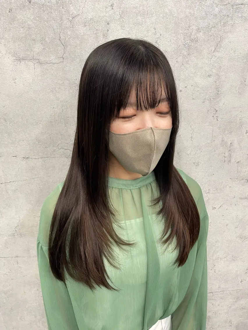 ロング カラー ヘアカラー トリートメント 【銀座】透明感カラー ／艶カラー/tomoのヘアスタイル