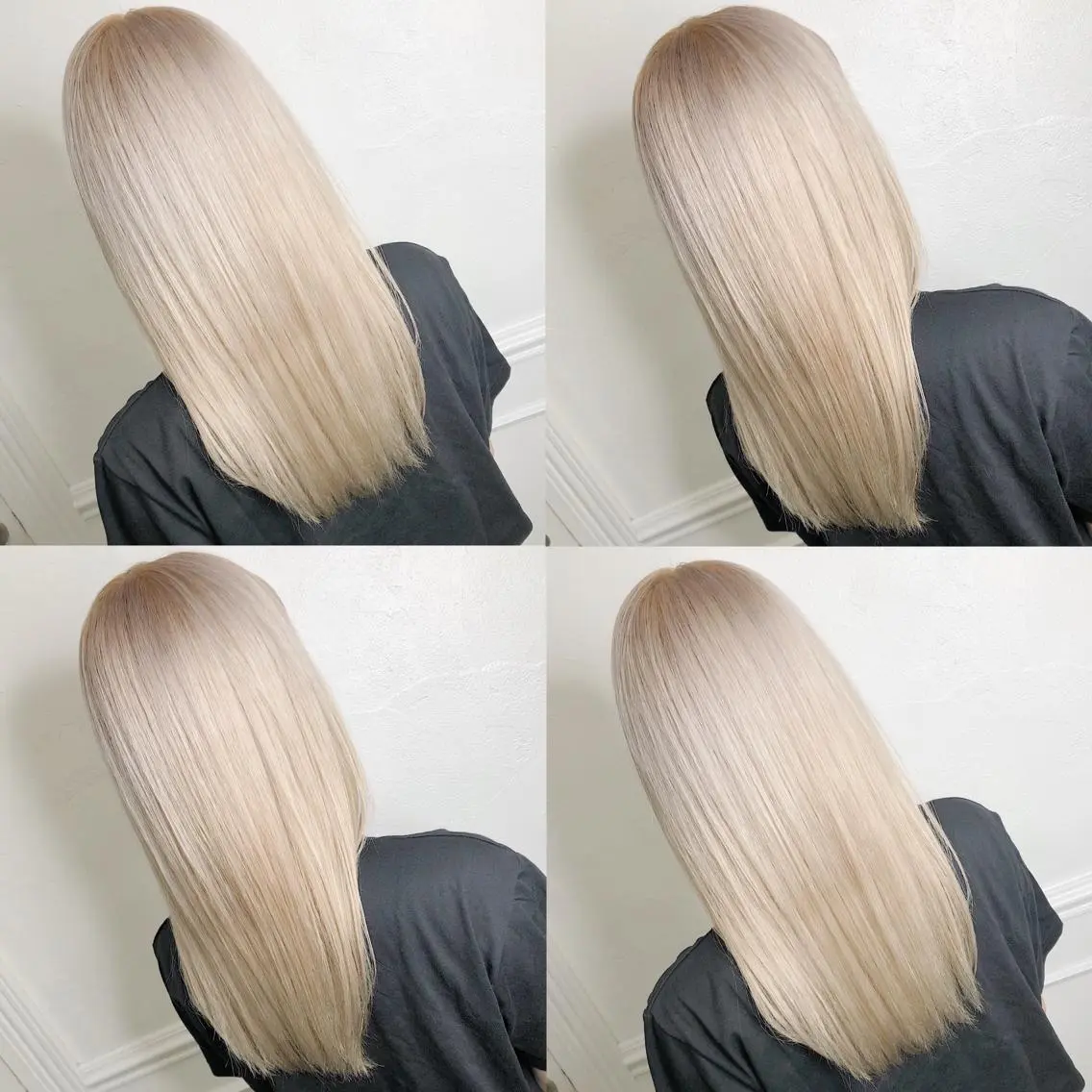 ロング カラー ヘアアレンジ メンズ キッズ カット ヘアカラー トリートメント 💟Chloe原宿店 🩶ハイトーンのヘアスタイル
