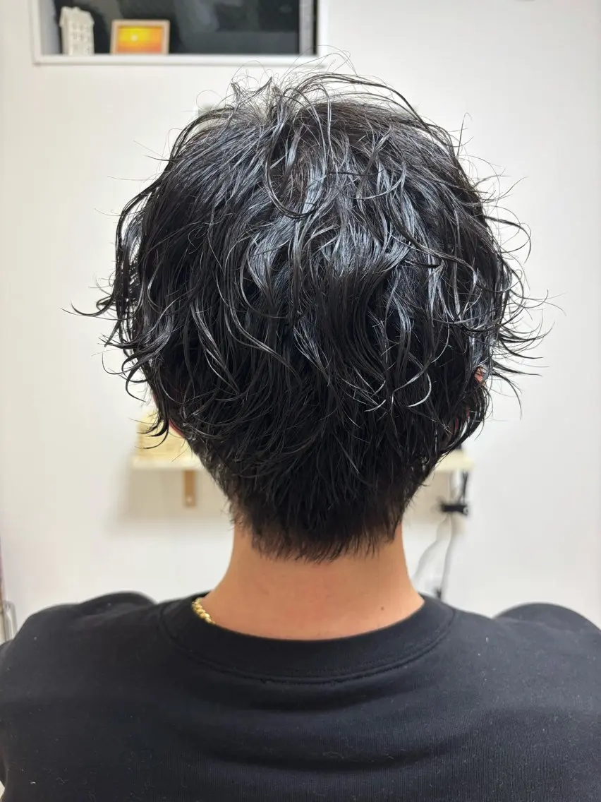 パーマ メンズ センターパート メンズパーマ スパイラルパーマ カット パーマ akane/大和田 駅/ Garanceのヘアスタイル
