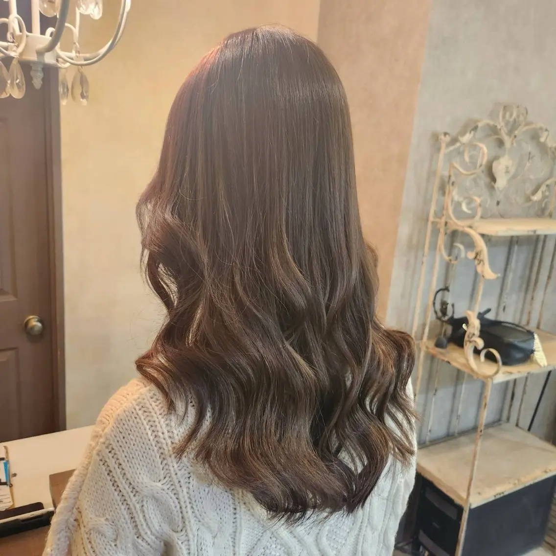 セミロング ヘアアレンジ エクステ カット エクステ MagicMush ✴︎シールエクステのヘアスタイル