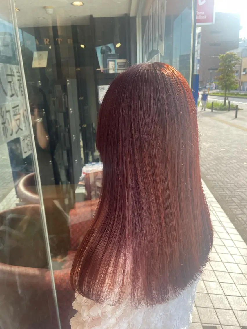 🦋大人気🦋🫧うる艶カラー🫧➕💫1stトリートメント💫の写真