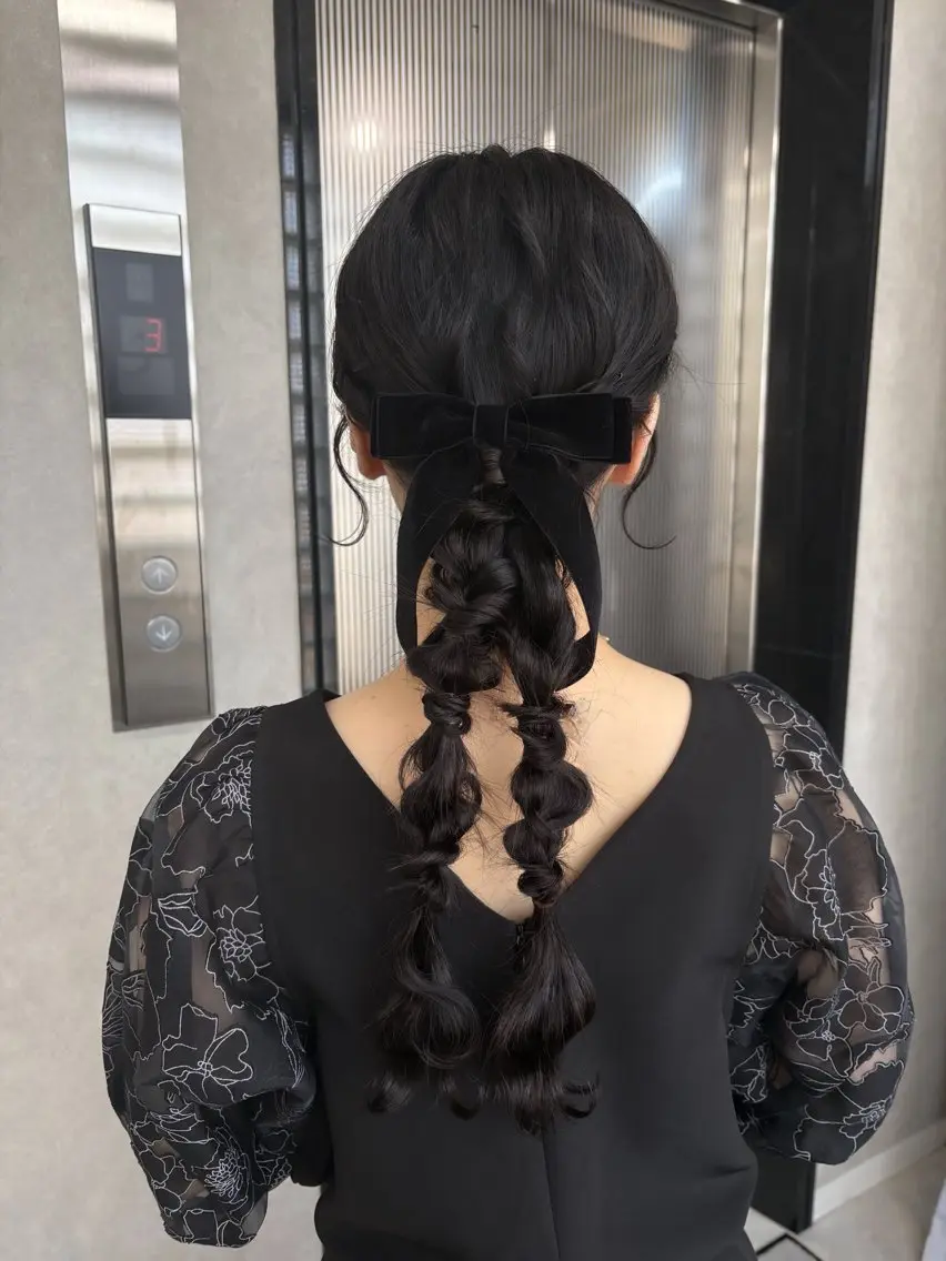 セミロング ヘアセット Haruka /うる艶透明感カラーのヘアスタイル