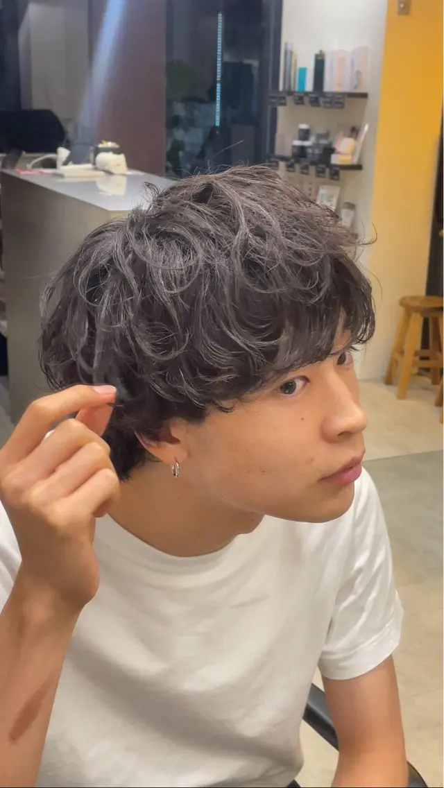 ⚡️期間限定価格⚡️カット+シャドウパーマの写真