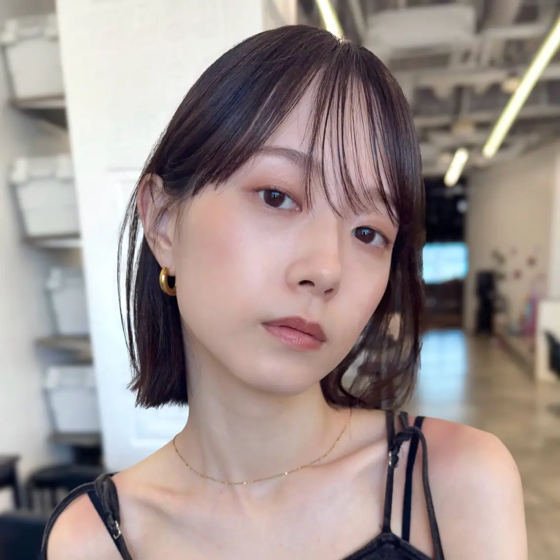 ショート カラー 透明感カラー ラベンダーカラー ボブ シースルーバング カット ヘアカラー トリートメント 顔まわり🥨レイヤー /透明感/水口舞奈のヘアスタイル