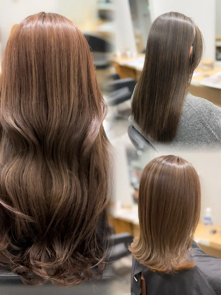 ロング カラー ベージュカラー ハイライトカラー ハイライト カット ヘアカラー 巻ける髪質改善🫧ハ イライト/永田汰伊智のヘアスタイル